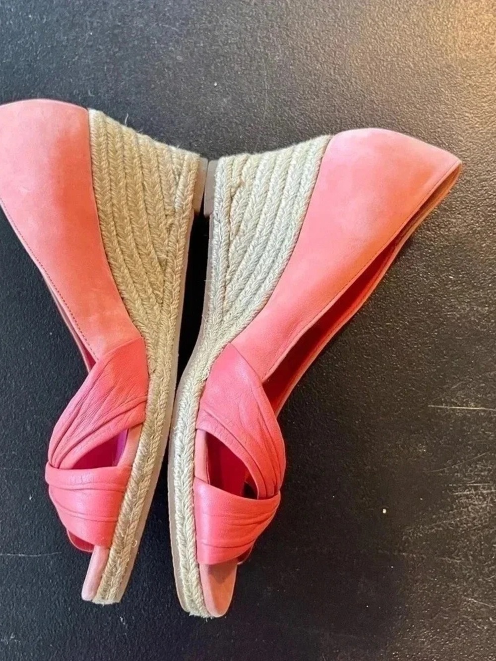 Coral Espadrille Wedge Sandals - Women's Stylish Summer Shoe